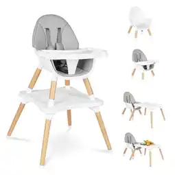 Walmart Gofirst 6 in 1 Convertible High Chair for Babies and Toddlers, Baby Chair Gray offer