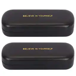 Walmart WWW 2 Pack Eyeglass Case for Women Man, Light Portable Hard Shell Eye Glass Case,Black offer