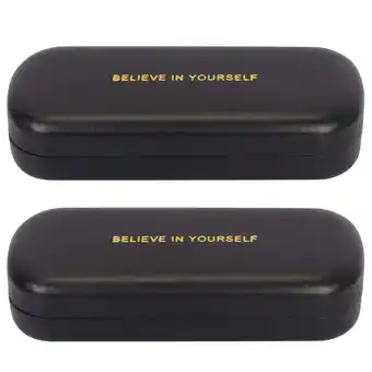 Walmart WWW 2 Pack Eyeglass Case for Women Man, Light Portable Hard Shell Eye Glass Case,Black offer