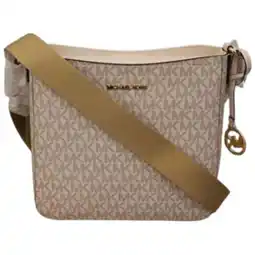 Walmart Michael Kors Womens Small Leather Crossbody Bag (Light Cream) 35S4GTVC5B-LCream offer
