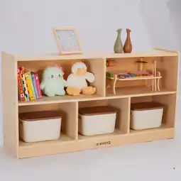 Walmart Sweet Time Montessori Bookshelf Storage Organizer Book Shelf for Child Playroom Preschool Classroom offer