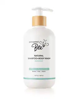 Walmart Pampered Bee Natural Shampoo & Body Wash, Unscented, 12 fl oz offer