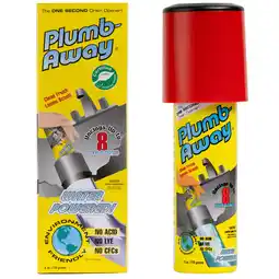 Walmart Plumb Away Drain Clog Remover & Pipe Cleaner, Lemon Scent Refill Canister, 6oz 1ct offer