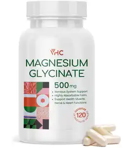 Walmart VHC Magnesium Glycinate Supplement 500mg, High Absorption Chelated Formula 120 Capsules, Made in USA offer