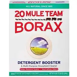 Walmart Dial 20 Mule Team Borax Natural Laundry Booster & Multi-Purpose Cleaner, 65 oz offer