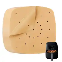 Walmart Katbite 200-Count 9-Inch Square Perforated Air Fryer Parchment Paper, Disposable Sheets for Baking offer