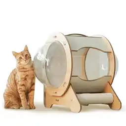 Walmart PETCAL Cat Bed Capsule/ Cat Scratcher 3-in-1 Cat Toy Cat Bed for Indoor Outdoor Cat Bag offer