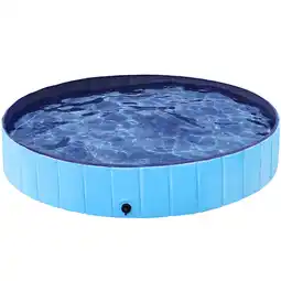 Walmart Topeakmart 63'' Foldable Pet Swimming Pool, Blue offer