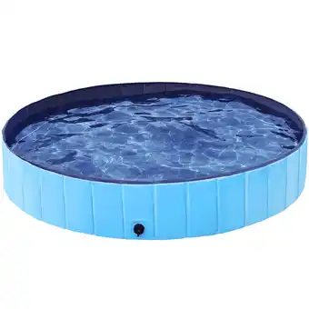 Walmart Topeakmart 63'' Foldable Pet Swimming Pool, Blue offer