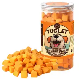 Walmart TUGLET Freeze Dried Pumpkin Dog Treat, Hearty Snacks Rich in Dietary Fiber, 2.3 oz offer