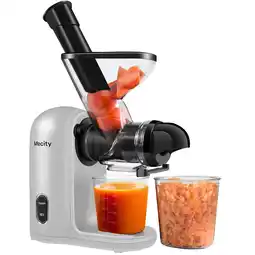 Walmart Mecity Small Cold Press Juicer Slow Masticating Juicer For Vegetable and Fruits, 120V, Silver offer