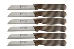Walmart SMI Solingen 6-Piece Paring Knife Set with Serrated Stainless Steel Blades for Fruit and Vegetables offer