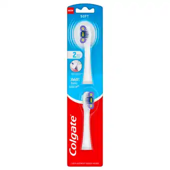 Walmart Colgate 360 Floss Tip, Sonic Powered Battery Adult Toothbrush, Refill Pack, 2ct offer