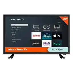Walmart onn 24 Class HD (720P) LED Roku Smart Television (100012590) offer
