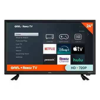 Walmart onn 24 Class HD (720P) LED Roku Smart Television (100012590) offer