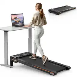 Walmart YOSUDA Under Desk Treadmill for Walking, Electric, Auto Incline, 350 lb Weight Capacity, Black offer