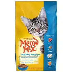 Walmart Meow Mix Seafood Medley Dry Cat Food, 3.15-Pound offer