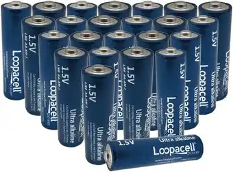 Walmart Loopacell AA Alkaline Batteries (Pack of 24) 1.5V offer