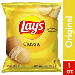 Walmart Lay's Classic Potato Chips Snack Chips, 1 Ounce Bag offer