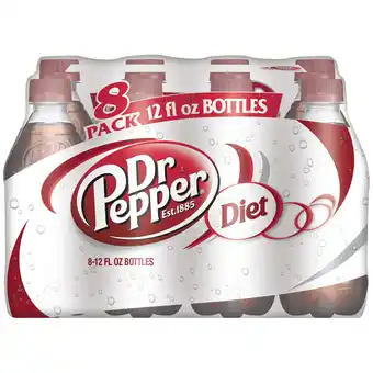 Walmart Diet Dr Pepper Soda Pop, 12 fl oz, 8 Pack Bottles offer