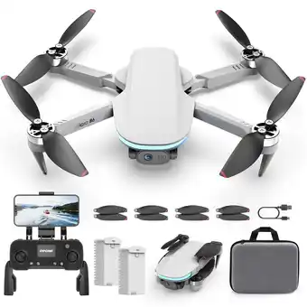 Walmart WeFone B6 GPS Drone with Camera for Adults 4K, Smart Return, 5G Transmission, 2 Batteries, Gray offer