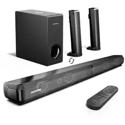 Walmart ULTIMEA 4.1ch Sound Bar for Smart TV with Subwoofer, 2-in-1 Detachable Bluetooth 5.3 Soundbar offer