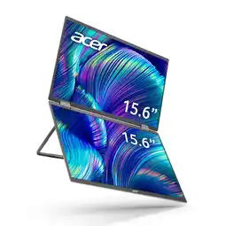 Walmart Acer PD163Q smiuux Dual-Screen 15.6 Full HD (1920 x 1080) IPS Business Portable Monitor offer