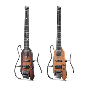 Walmart Donner Travel Electric Guitar Portable Light Guitar Kit for Quiet Practice, Natural offer
