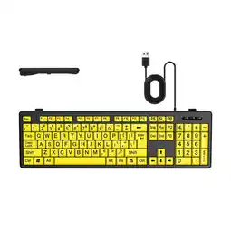 Walmart Elderly Large Print Computer Keyboard Enhanced Visibility for Low Vision User offer