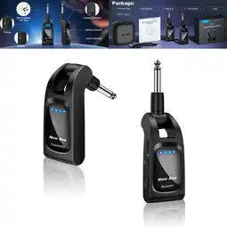 Walmart New Bee 2.4G Wireless Guitar System Transmitter Receiver for Guitar Bass Violin Drums Keyboard Piano offer