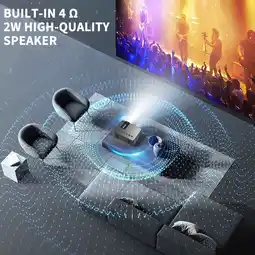 Walmart WICVIK Wifi 1080P LCD Mini Projector with Remote Control, Black offer