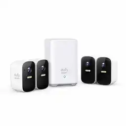 Walmart eufy Security Cam 2C, 4-Cam Kit, Wireless System with 180-Day Battery Life, IP67, Night Vision offer