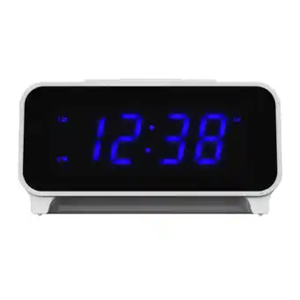 Walmart Emerson Smartset PLL AM/FM Dual Alarm Clock Radio with 0.9 Blue LED Display and LED Dcor, CKS1500 offer