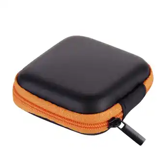 Walmart Storage Savings! Anckoeil Mini Zipper Hard Leather Earphone Storage Bag Earphone Pouch Box offer