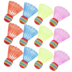 Walmart WORGEOUS 12 Pcs Colored Badminton Lining Ball Kids Toy Recreational Balls Child offer