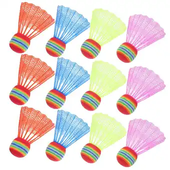 Walmart WORGEOUS 12 Pcs Colored Badminton Lining Ball Kids Toy Recreational Balls Child offer