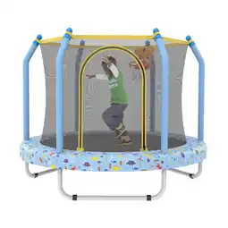 Walmart EUROCO 55'' Trampoline for Kids, Toddler Trampoline Indoor & Outdoor offer