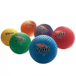 Walmart Voit 10 Playground Balls, Rainbow Pack of 6 offer