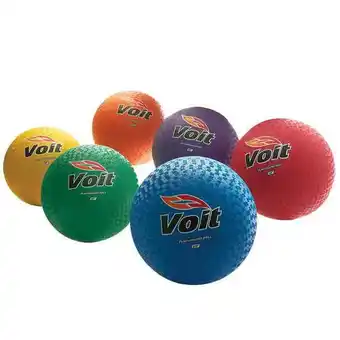 Walmart Voit 10 Playground Balls, Rainbow Pack of 6 offer