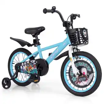 Walmart Costway 16 Kid’s Bike for 4-7 with Height-Adjustable Handlebar & Saddle Handbrake Blue offer