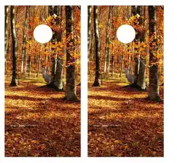 Walmart Big Buck In Fall Woods Cornhole Wood Board Skin Wrap offer