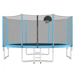 Walmart EUROCO 14FT Trampoline with Enclosure,Recreational Trampolines with Ladder offer