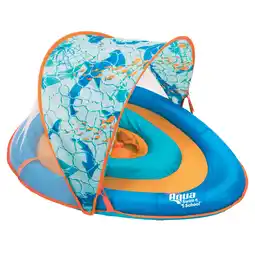 Walmart Aqua SwimSchool Grow-with-Me BabyBoat Pool Float for Infants 6-24 Months, Blue Shark offer