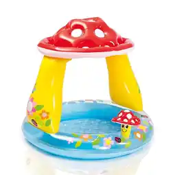 Walmart Intex Inflatable Mushroom Water Play Center Kid Baby Swimming Pool Ages 1-3 offer