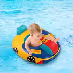Walmart Blusea Baby Swimming Pool with Handles Safety Seat Inflatable Child Swimming Float Seat Car, Blue offer