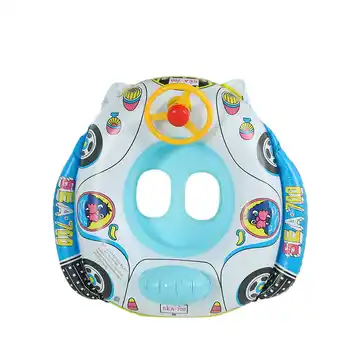 Walmart Musos Baby Inflatable Swim Ring with Steering Wheel Pool Float offer
