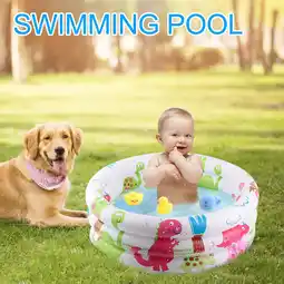 Walmart Kiplyki Cartoon Dinosaur Circle Home Children Baby Thickening Floating Swimming Pool offer