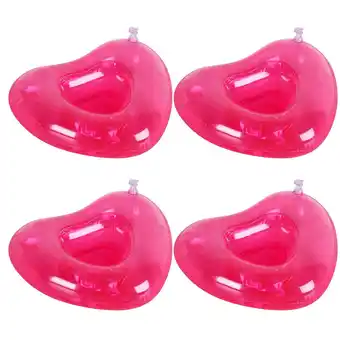 Walmart 4PCS Inflatable Pink Heart Beer PVC Material for Water Party Pool Beach Storage Use offer