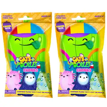 Walmart Cats vs Pickles -Chonks - Mystery Bag - Gold Wave - 1pk - 6 Bean Filled Plush offer