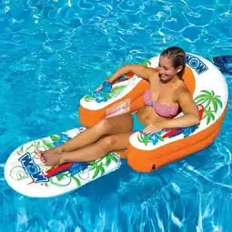 Walmart WOW Watersports 14-2070 Malibu Inflatable Floating Swimming Pool Lounge Chair offer